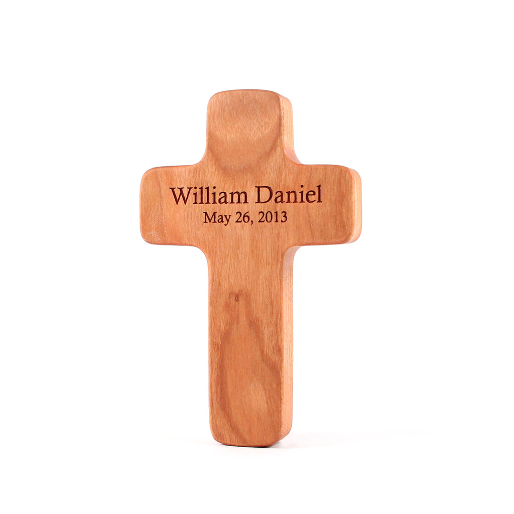 cross rattle wooden rattles for babies personalized baby baptism gift